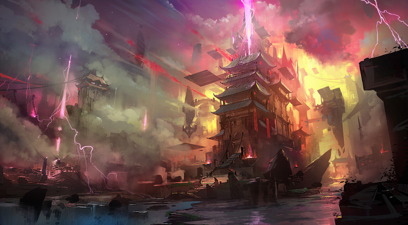 Illustration for article titled A Blood Red Sunset Over Osaka